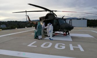 Helikopterom VCG prvi put transportovali pacijenta koji je životno ugrožen