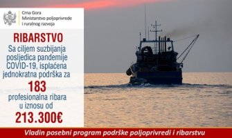 Vlada isplatila podršku ribarima u iznosu od 200.000 eura