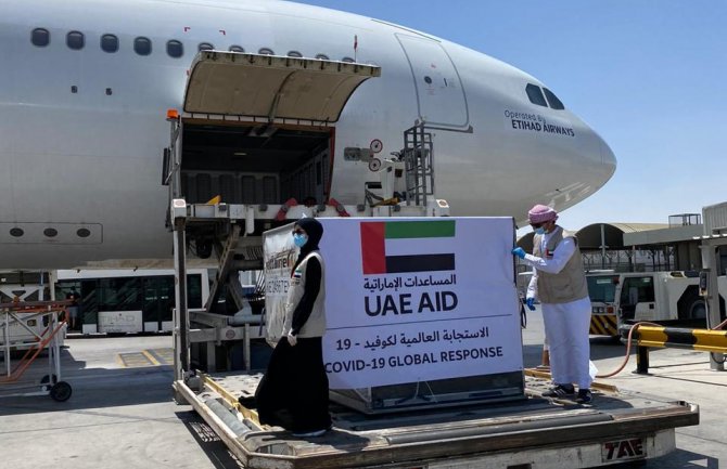 Sedam tona opreme krenulo iz UAE za Crnu Goru