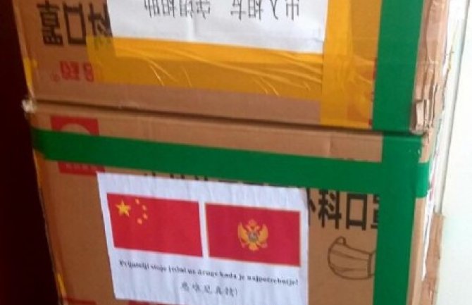 Kolašin dobio 10.000 maski od grada iz Kine