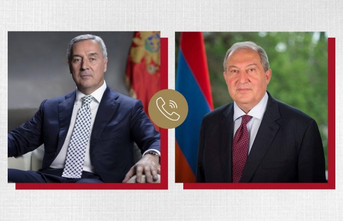 Predsjednik Jermenije čestitao Crnoj Gori na postignutim rezultatima u borbi protiv Kovida