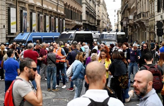 U Rimu protest protiv italijanske vlade 