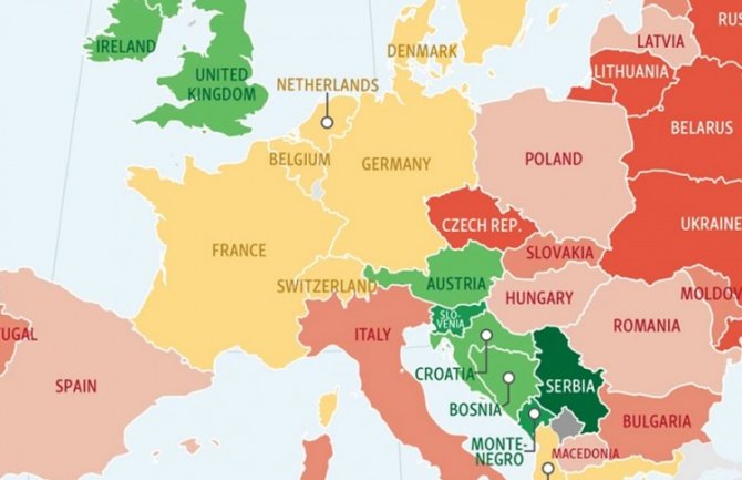 Srbija, Crna Gora, Slovenija zemlje sa najmanjim indeksom rasizma u Evropi