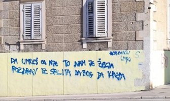 Sramotni grafit osvanuo  u Splitu: Đokoviću umri