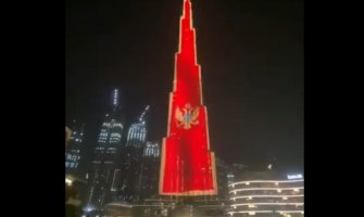 Burdž Kalifa i ADNOC kula u UAE u bojama crnogorske zastave: Potvrda tradicionalnog prijateljstva