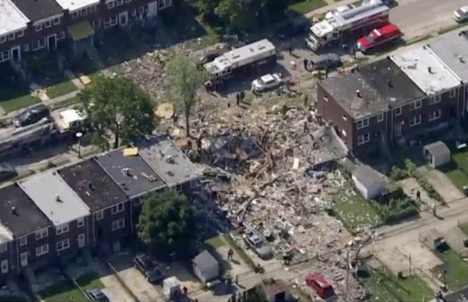 Velika eksplozija pogodila američki grad Baltimor, uništeno više kuća, ima povrijeđenih