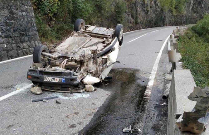 Mojkovčanin povrijeđen u saobraćajnoj nesreći na magistralnom putu Kolašin – Podgorica