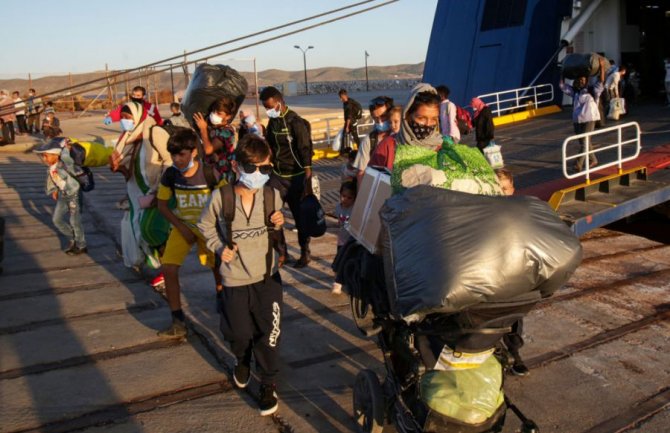 Grčka: Migranti zbog nevremena evakuisani iz novog kampa