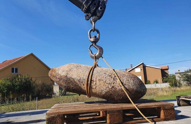 Pronađena bomba teška 500 kilograma iz Drugog svjetskog rata