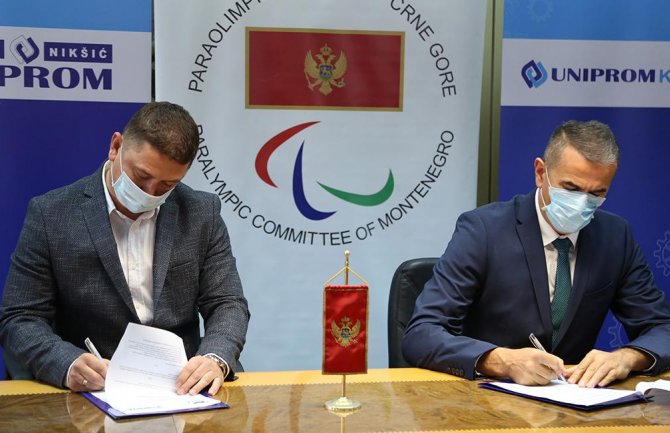 Paraolimpijskom komitetu Crne Gore 15 hiljada eura od kompanije Uniprom
