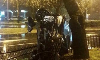 Vozilo Ministarstva odbrane učestvovalo u udesu u Podgorici, lakše povrijeđena jedna osoba
