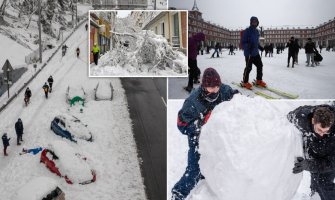 Španci užurbano čiste snijeg prije novog ledenog talasa