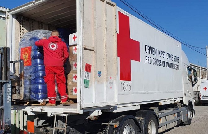 Crveni krst CG šalje pomoć za žrtve zemljotresa u Hrvatskoj; Na račun do sada uplaćeno preko 50.000 eura