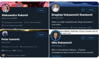 DFC upozorava: Lažni profili crnogorskih političara i funkcionera na Tviteru(FOTO)