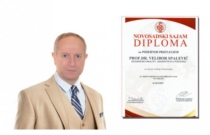 Profesoru Spaleviću međunarodno priznanje za razvoj visokog obrazovanja