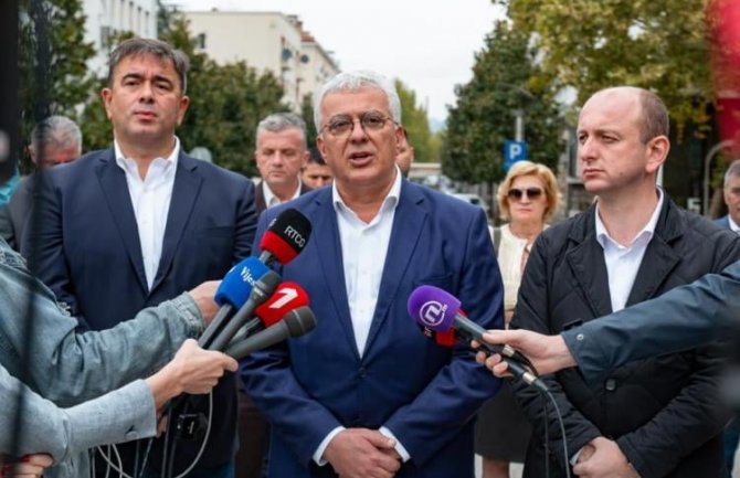 DF: Branićemo volju preko 133 hiljade glasača bez bilo kakve kohabitacije s Đukanovićem