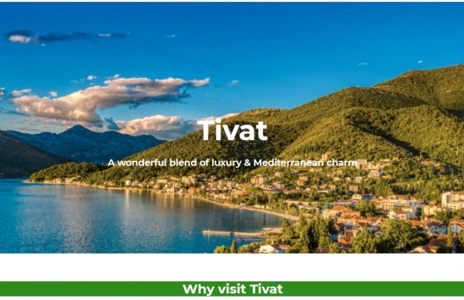 Tivat se promoviše na međunarodnom turističkom portalu za dobra putovanja