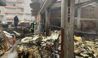 Ulcinj: Požar u fabrici namještaja, ogromna materijalna šteta