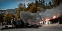 Izvršena počasna artiljerijska paljba u Prijestonici povodom Dana nezavisnosti(VIDEO)