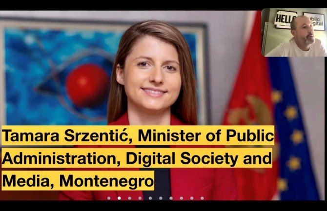 Srzentić pozvala svjetske lidere da pomognu u ubrzavanju procesa digitalne transformacije u našoj zemlji