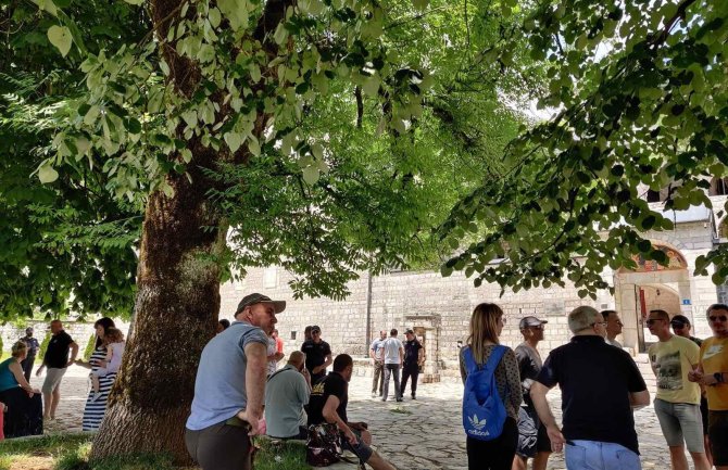 Građani se okupili zbog radova u Cetinjskom manastiru; Nastavak anticrkvene hajke, radi se na sanaciji mokrih čvorova