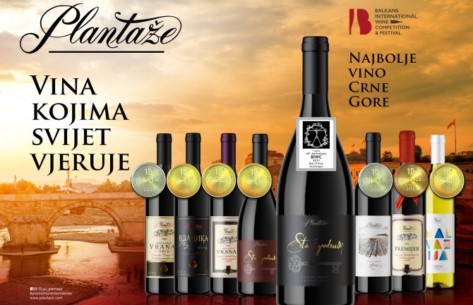 Osam priznanja za vina Plantaža na najvećem vinskom takmičenju u regionu