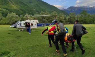 Okončana akcija spašavanja na Prokletijama, planinar iz Srbije helikopterom prebačen u KCCG