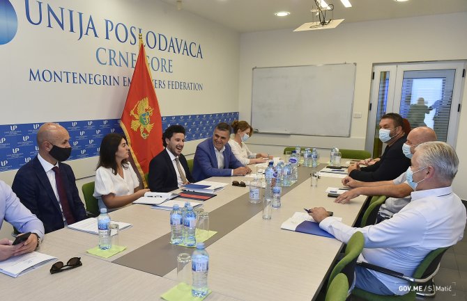 Abazović posjetio Uniju poslodavaca: Fokus javnosti da bude na biznisu