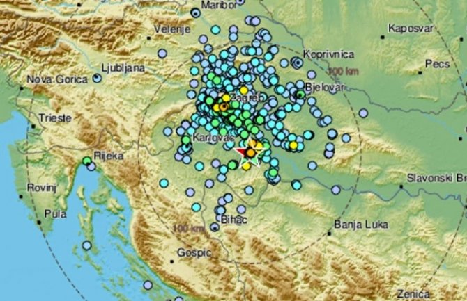Zemljotres magnitude 4,2 pogodio okolinu Zagreba, Petrinje i Siska