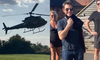 Tom Kruz sletio helikopterom porodici u dvorište