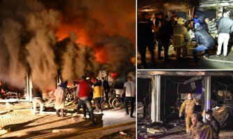 Požar u kovid bolnici u Tetovu: 14 osoba preminulo, vatra uništila sve(VIDEO)