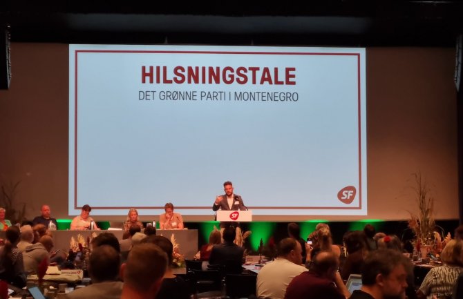 Radovanić na kongresu zelenih u Danskoj: Obratite pažnju na Balkan, Evropa bez nas nije ujedinjena