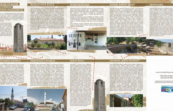 Turistička organizacija Podgorice: Promocija kulturno-istorijskih ruta grada
