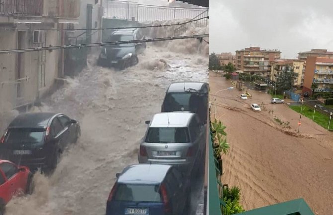Oluja pogodila južnu Italiju, najmanje dvoje mrtvih, poplavljeni putevi (Video)