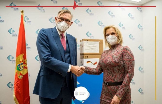Njemačka donirala Crnoj Gori najsavremeniju terapija za COVID infekcije