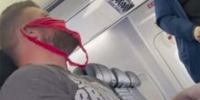 Muškarac izbačen iz aviona: Umjesto maske nosio tange na licu(VIDEO)