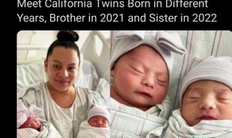 Blizanci, a rođeni u dvije godine: Brat u 2021., sestra u 2022.
