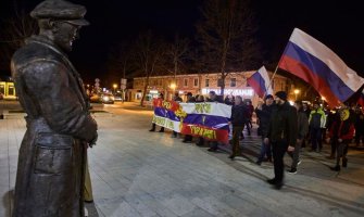 Skup podrške Rusiji organizovan u Nikšiću: Putine ti si čuvar pravoslavlja, nadamo se da ćeš nam Kosovo vratiti
