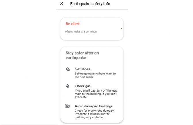 Jeste li prije zemljotresa dobili upozorenje na telefonu?