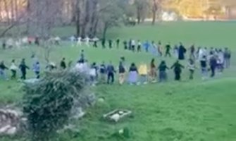 Incident na Cetinju nakon okupljanja u Vladičinoj bašti