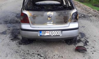 Izgorjelo vozilo bjelopoljskog Doma zdravlja