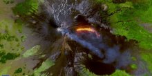 Iz svemira vidljiva lava koju izbacuje vulkan Etna