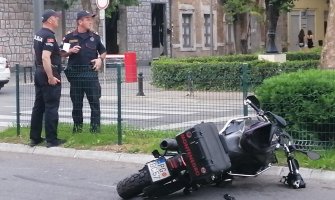 Saobraćajna nezgoda u Podgorici: Motociklista naletio na pješaka