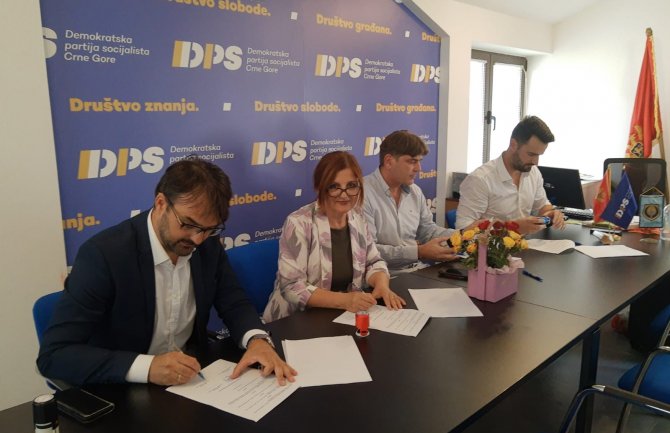 Danas u Tivtu potpisan predizborni koalicioni sporazum DPS-SD-SDP-LP