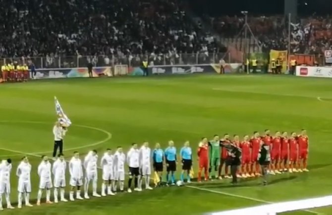 Crnogorska himna odjeknula na stadionu u Zenici, gromoglasan aplauz za cg fudbalere