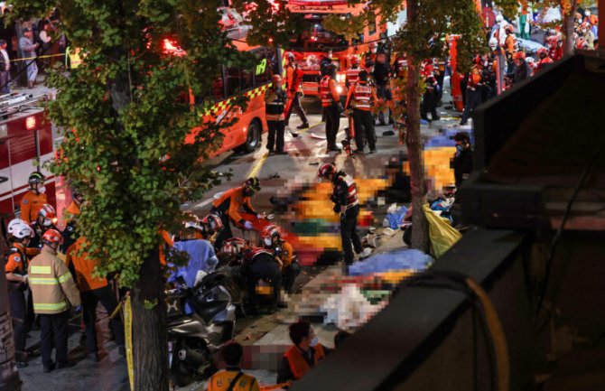 Tokom proslave Noći veštica u Seulu najmanje 146 osoba poginulo, više od 150 povrijeđenih