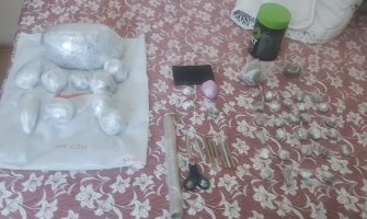 U Podgorici pronađeno 1,25 kilograma marihuane, uhapšena jedna osoba