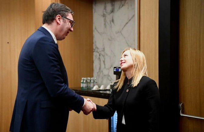 Vučić pozvao Meloni da posjeti Srbiju