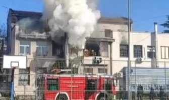 Požar u Podgorici: Izgorio stan kod Elektrotehničke škole