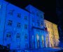 Zgrada Prijestonice večeras u bojama zastave Ukrajine
